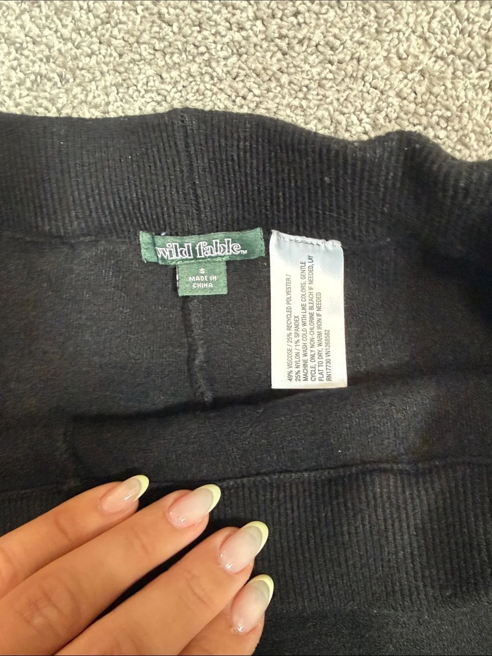 wild fable Black Knit Shorts with High Waist